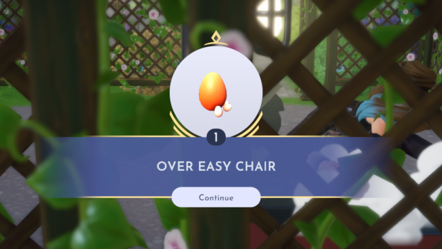 The Over Easy Chair in Disney Dreamlight Valley