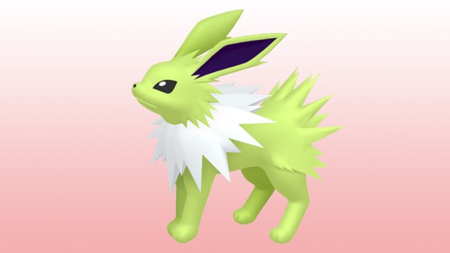 The shiny version of Jolteon