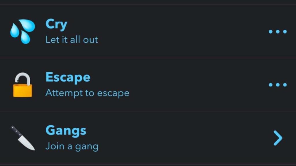 BitLife prison menu