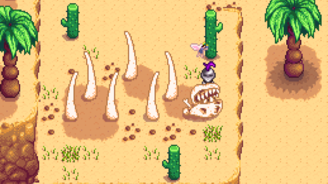 The sand dragon in Stardew Valley