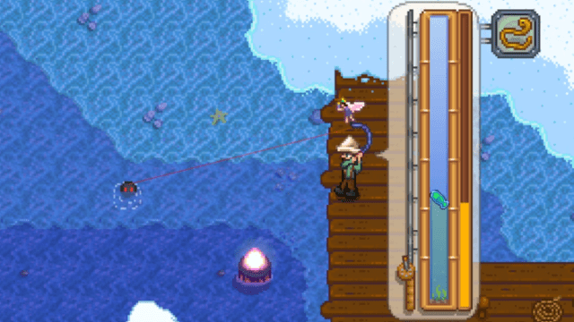 Fishing with the Sonar Bobber in Stardew Valley