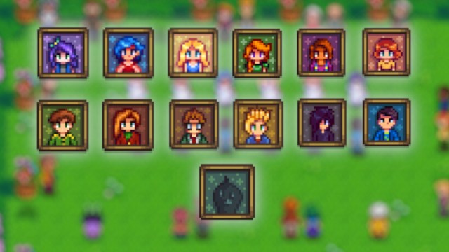 All Spouse Portraits (and Krobus) in Stardew Valley