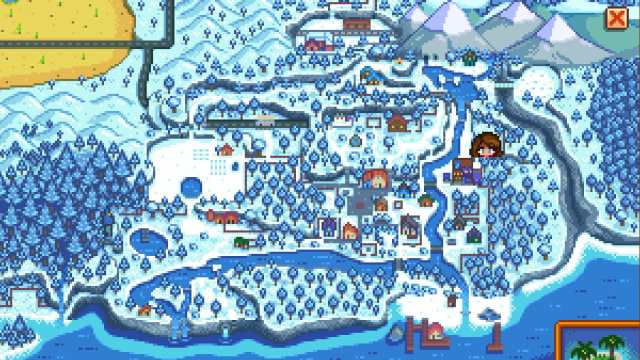 Stardew Valley bookseller map location
