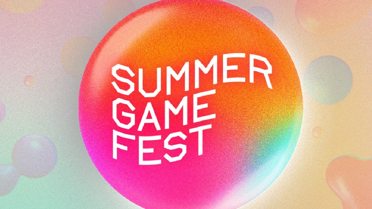 Colorful Summer Game Fest 2024 logo on a bubbly background.