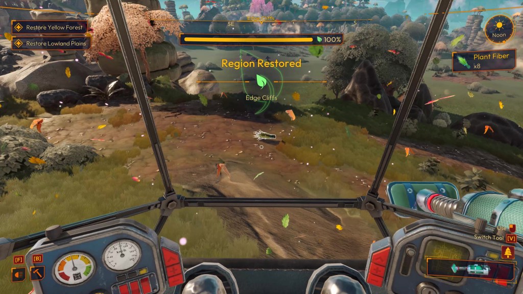 Where to find and farm Copper in Lightyear Frontier edge cliffs mission completion announcement