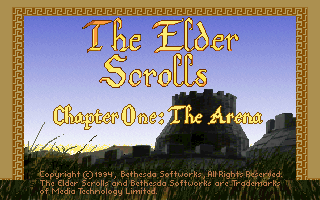Arena's title screen