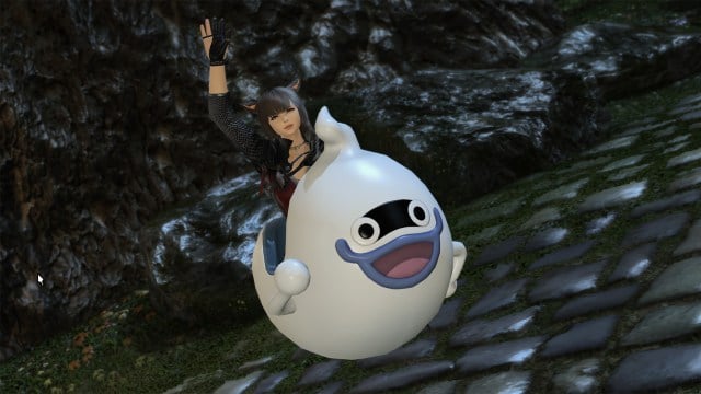 The Whisper-Go mount in FFXIV, available during the Yo-kai Watch event