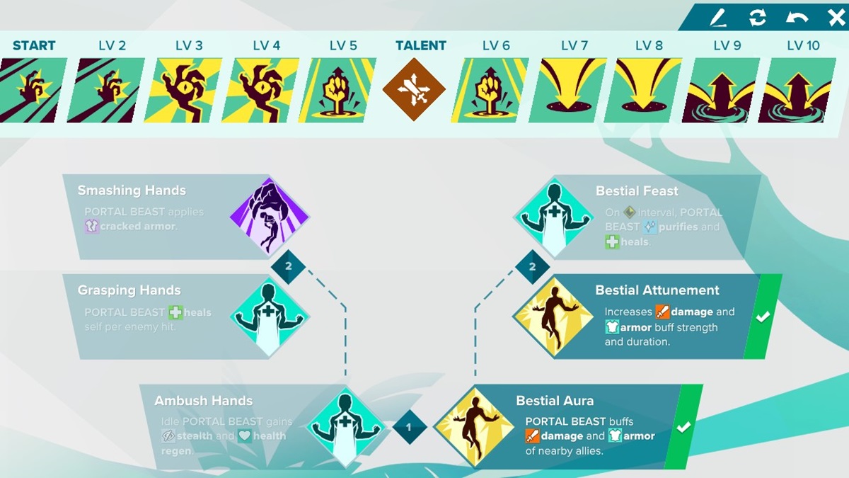 Gigantic Griselma Talent Select Screen