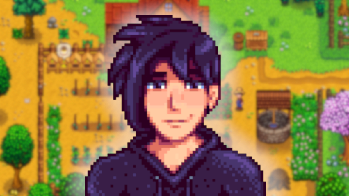 Sebastian just being sebastian in Stardew Valley