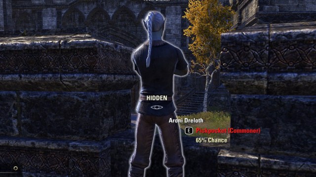 Elder Scrolls Online how to pickpocket