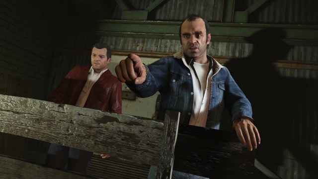 Grand Theft Auto GTA 5 zeigt hinter der Deckung