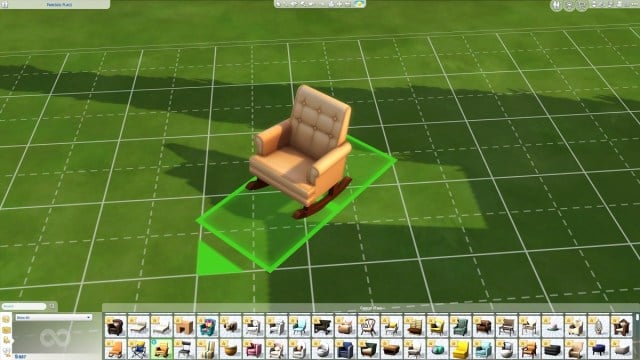 The Sims 4 item rotation