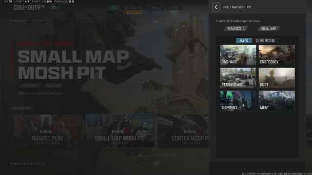 All small map moshpit maps mw3