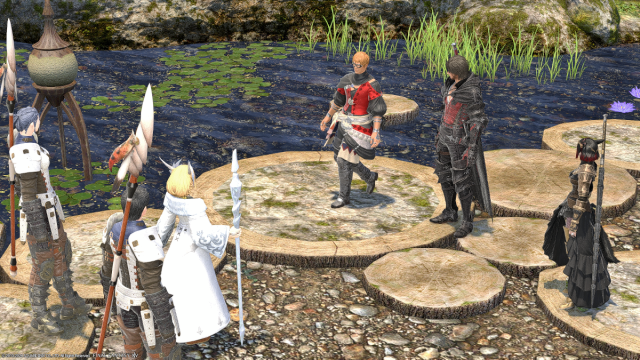 A meeting between Clive and Kan-E-Senna during A Path Infernal, the FFXIV x FFXVI crossover event