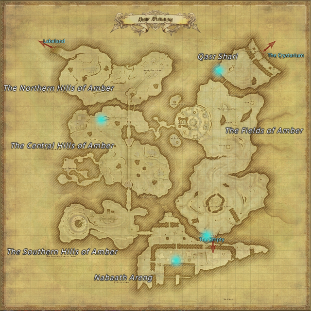 All FFXIV Aether Current locations by expansion and map