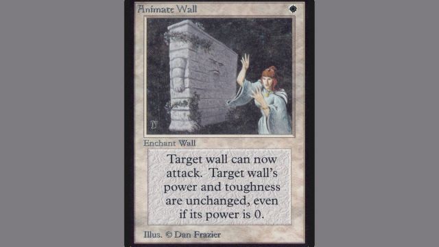 animate wall magic the gathering alpha card