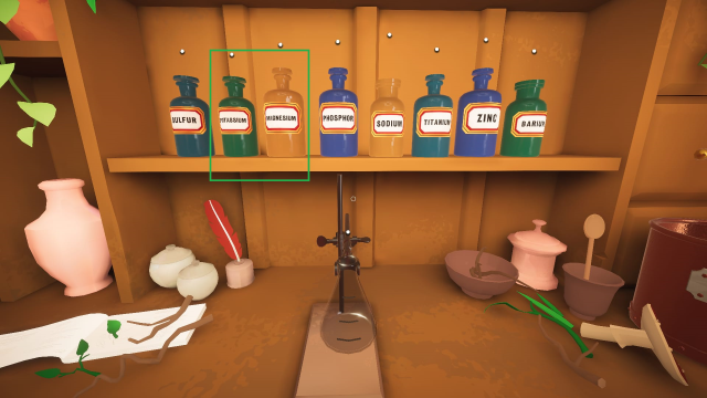 Solution to Fulguria chemistry set  in Botany Manor
