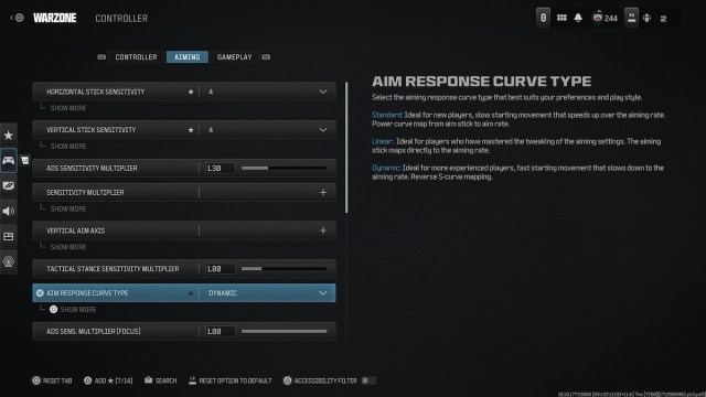 Best aim assist type in MW3 and Warzone
