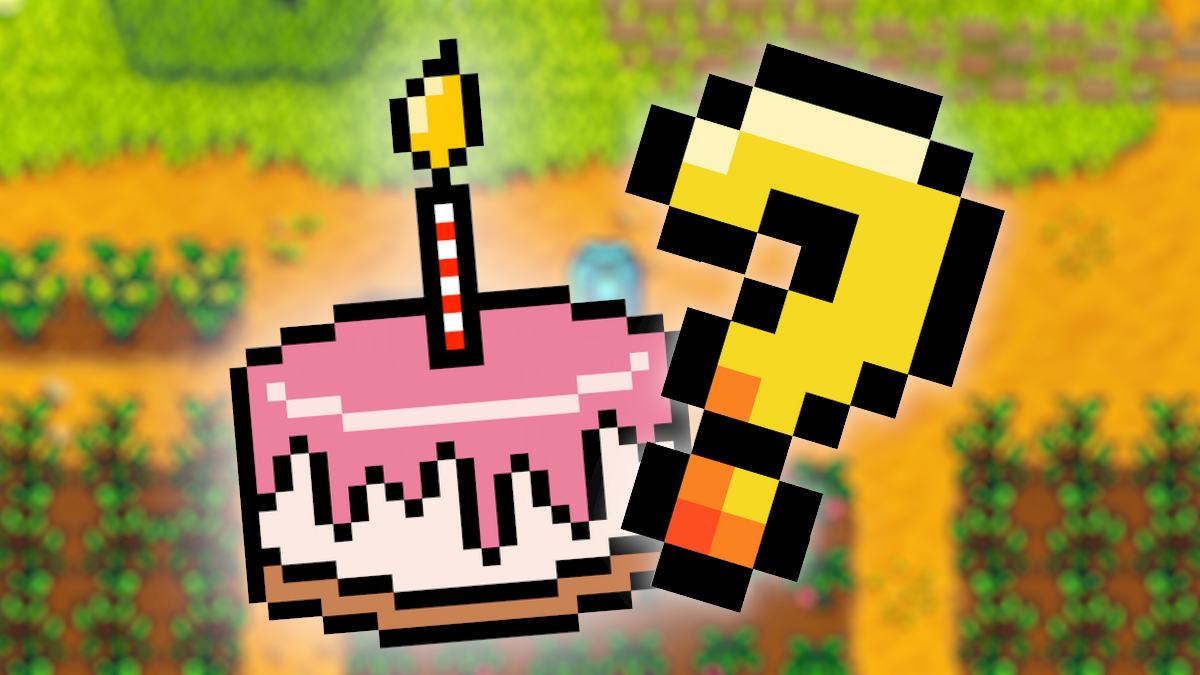 When are the birthday in Stardew Valley?
