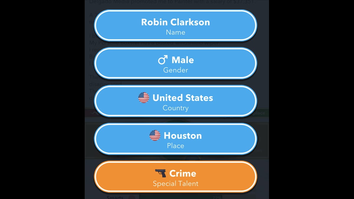 BitLife Texas starting place