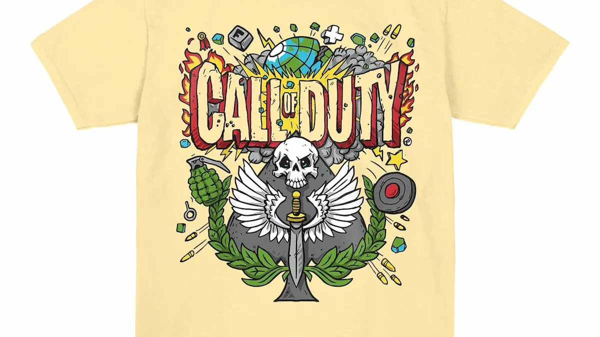 Skate Design Call of Duty shirt