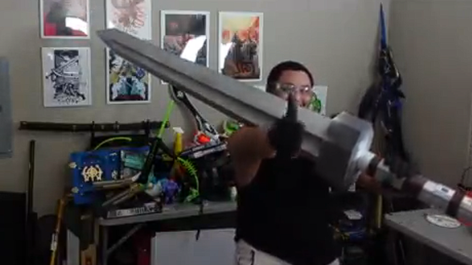 Elden Ring fan uses actual greatsword as a controller