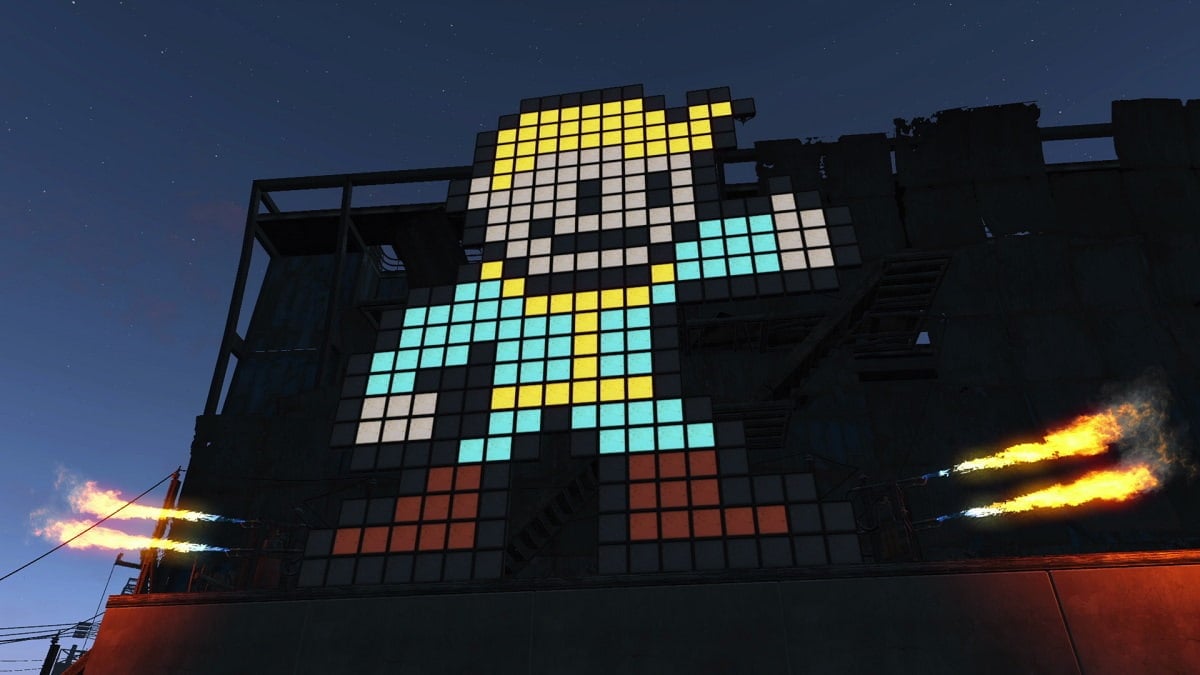 Fallout 4 Pip Boy pixel sign