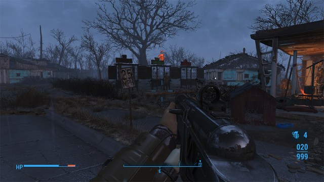 Fallout 4 throwing a grenade