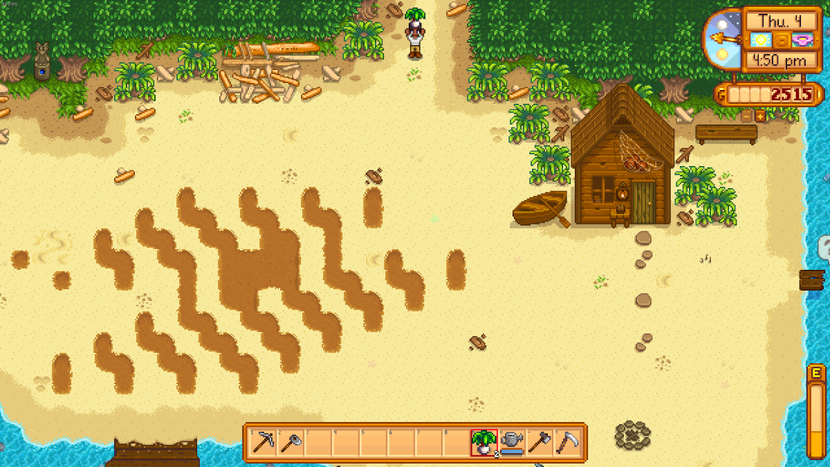 The Legacy Randomization method for collecting Clay in Stardew Valley