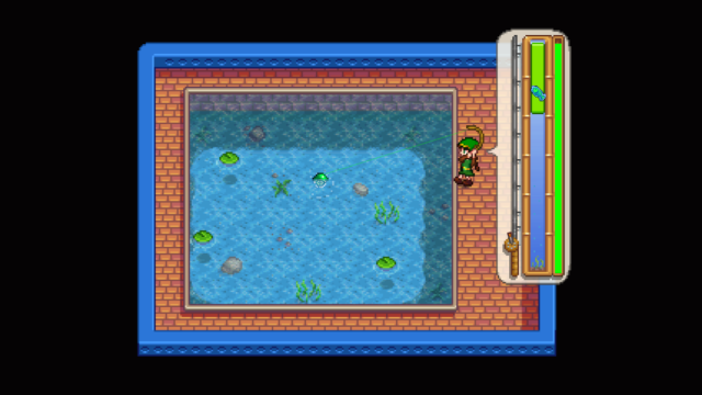 The fishing minigame at the Stardew Valley Fair