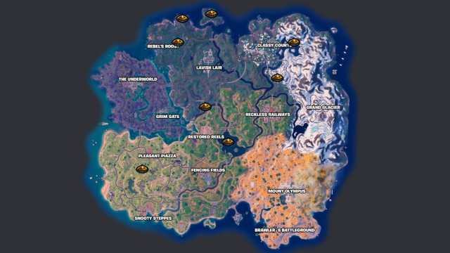 Fortnite campfire map locations
