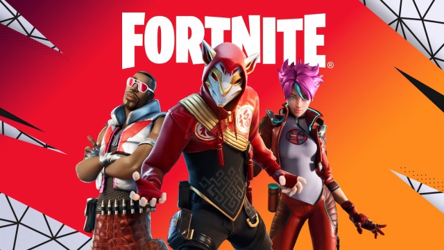 A group of three players in Fortnite