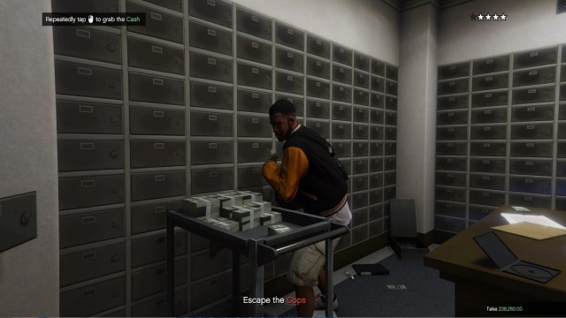 GTA 5 single player heist mod player robbing bank