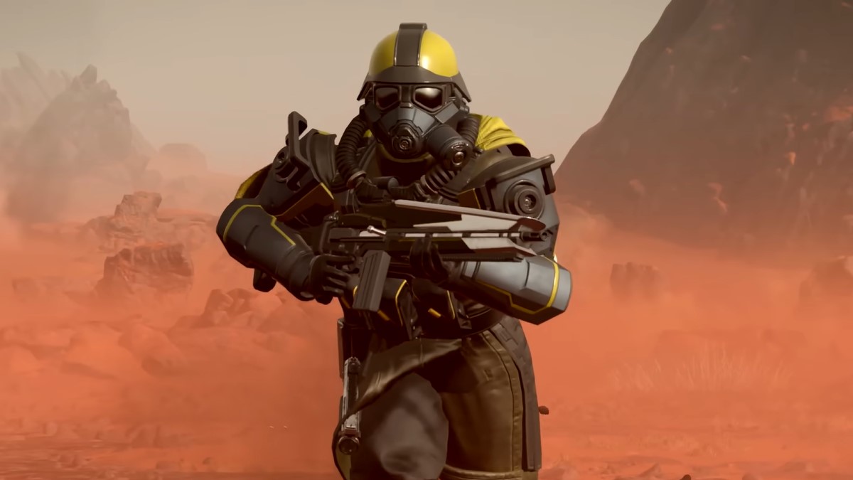 Helldivers 2 solider in Ground Breaker armor