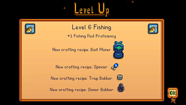 The rewards for reaching level 6 fishing in Stardew Valley