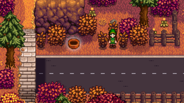 The location of Linus' basket in Stardew Valley