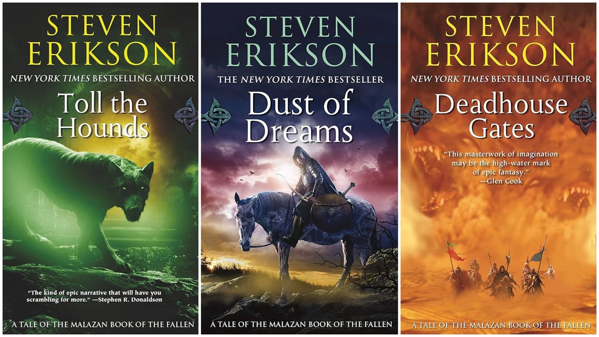 'Malazan Book of the Fallen' covers