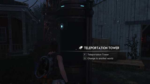 Once Human teleportation tower change world option