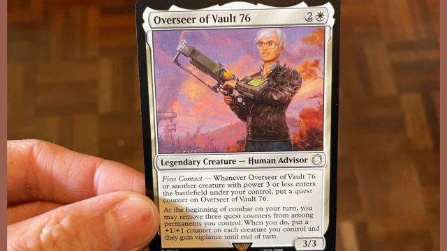 overseer of vault 76 magic the gathering universes beyond fallout
