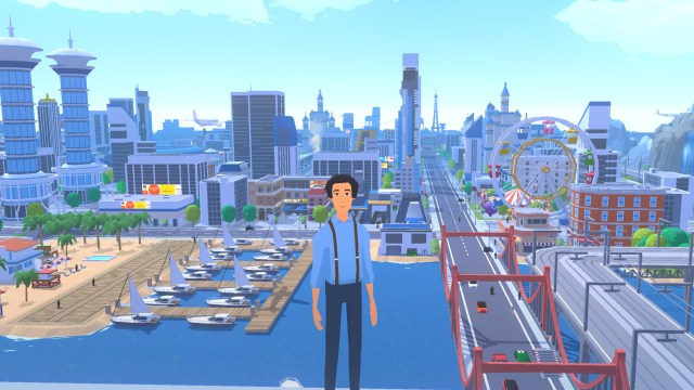 Screenshot, der eine sehr fortschrittliche Stadt in Pocket City 2 zeigt