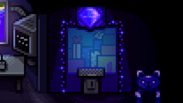 The Vending Machine within Qi's Walnut Room in Stardew Valley