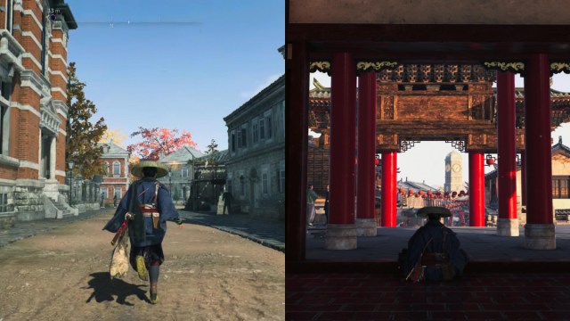 Different environments in Rise of the Ronin