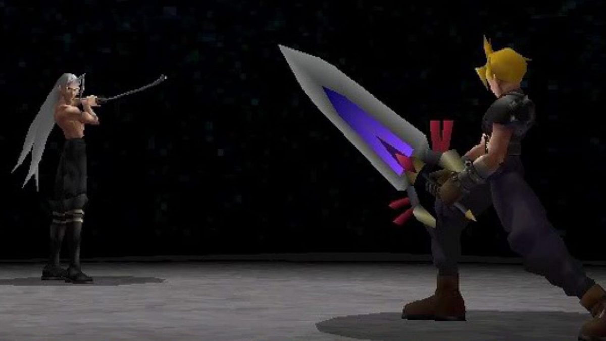 Sephiroth Vs Cloud at the end of FFVII