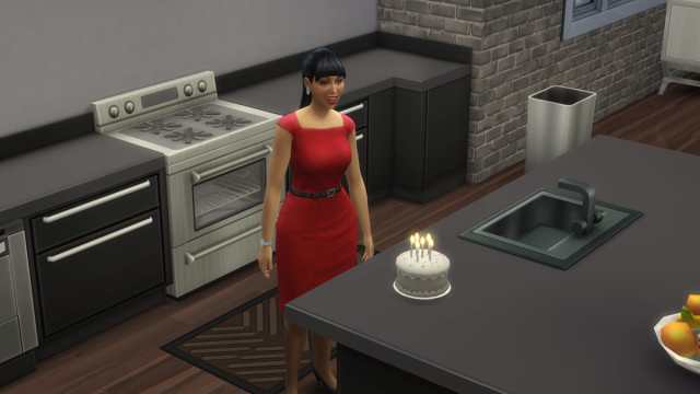 The Sims 4 birthday cake