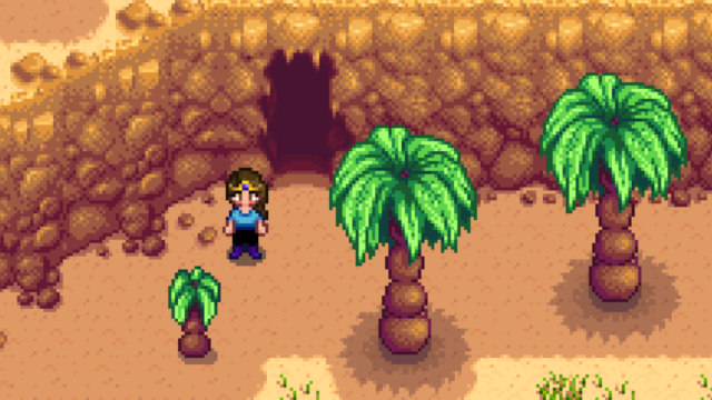 The entrance to Skull Cavern in Stardew Valley