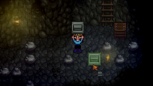 Using Staircases to get through the Mines in Stardew Valley