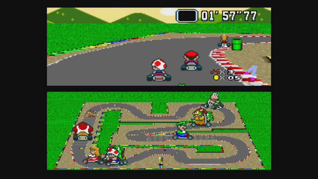 Super Mario Kart for the SNES