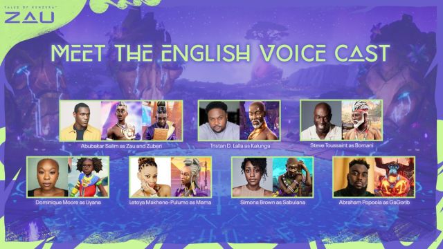 tales of kenzera zau english voice actor cast