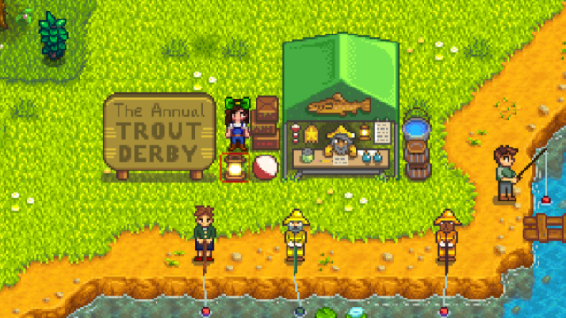 Trout Derby, my first fishing experience in Stardew Valley
