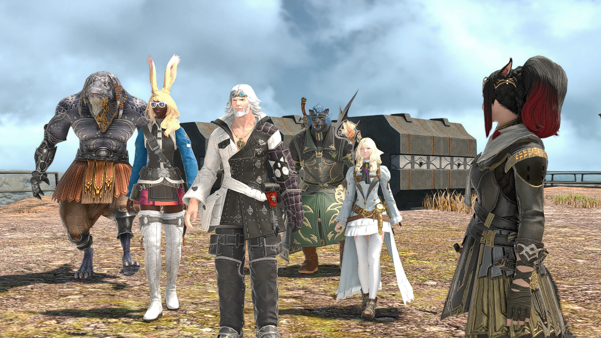 The gang's all back together in Zadnor in Final Fantasy XIV